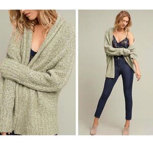 Anthropologie (Angel of the North) Green Cardigan Size XL